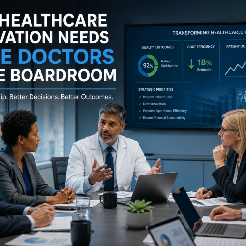 Physician leadership on healthcare boards helps improve innovation, patient outcomes, and strategic decision-making.
